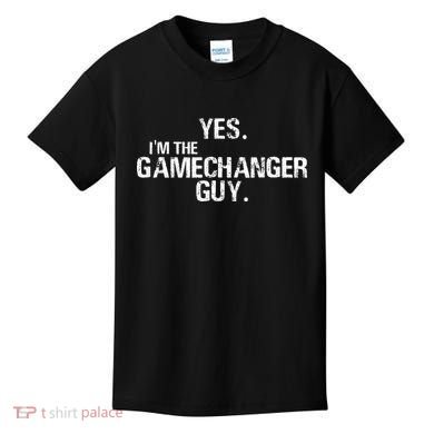 Yes I'm The Gamechanger Guy Funny Baseball Kids T-Shirt