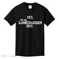 Yes I'm The Gamechanger Guy Funny Baseball Kids T-Shirt thumb 0