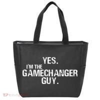 Yes I'm The Gamechanger Guy Funny Baseball Tote Bag thumb 0