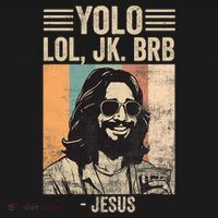 Yolo Jk Brb Jesus Funny Easter Day Ressurection Christians Women's Hoodie thumb 2