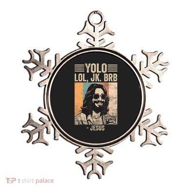 Yolo Jk Brb Jesus Funny Easter Day Ressurection Christians Ornament
