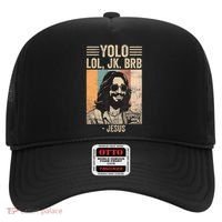 Yolo Jk Brb Jesus Funny Easter Day Ressurection Christians Hat thumb 0