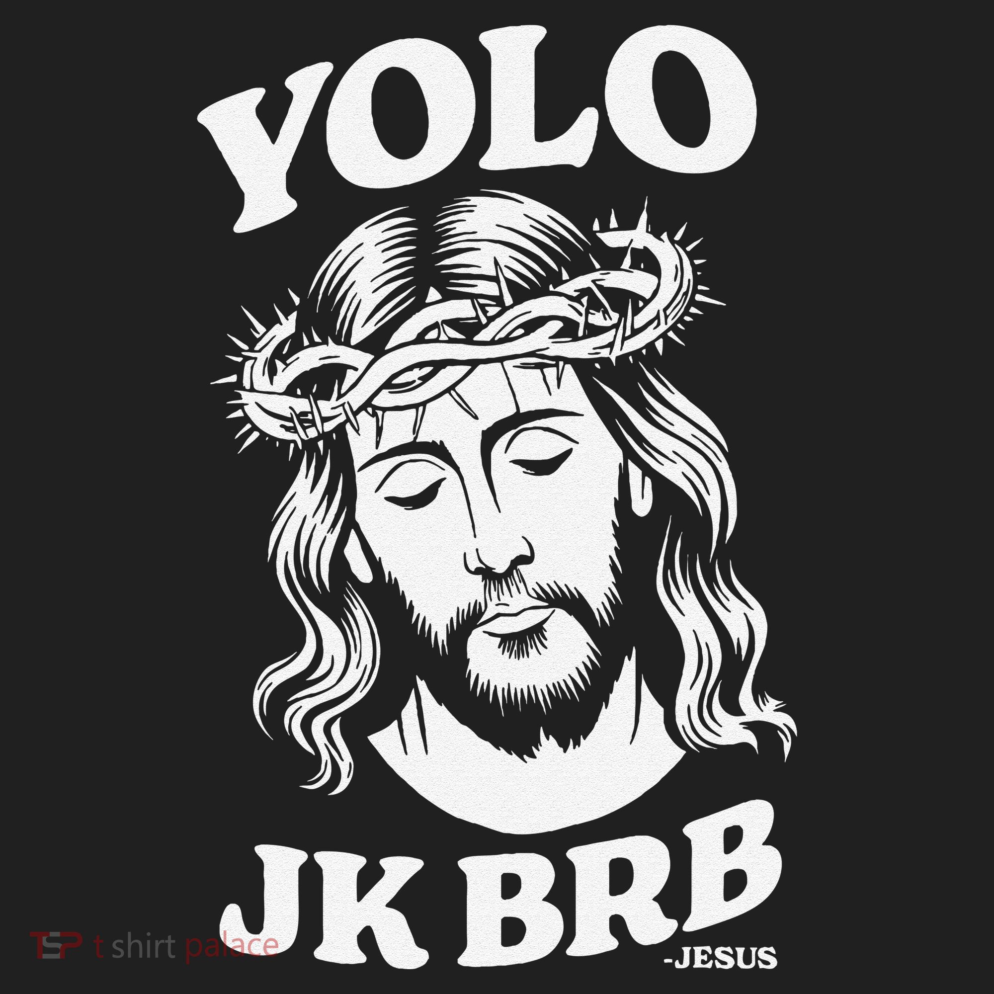 Yolo Jk Brb – Funny Christian Easter Resurrection Jesus Golf Towel