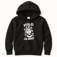 Yolo Jk Brb – Funny Christian Easter Resurrection Jesus Kids Hoodie thumb 0