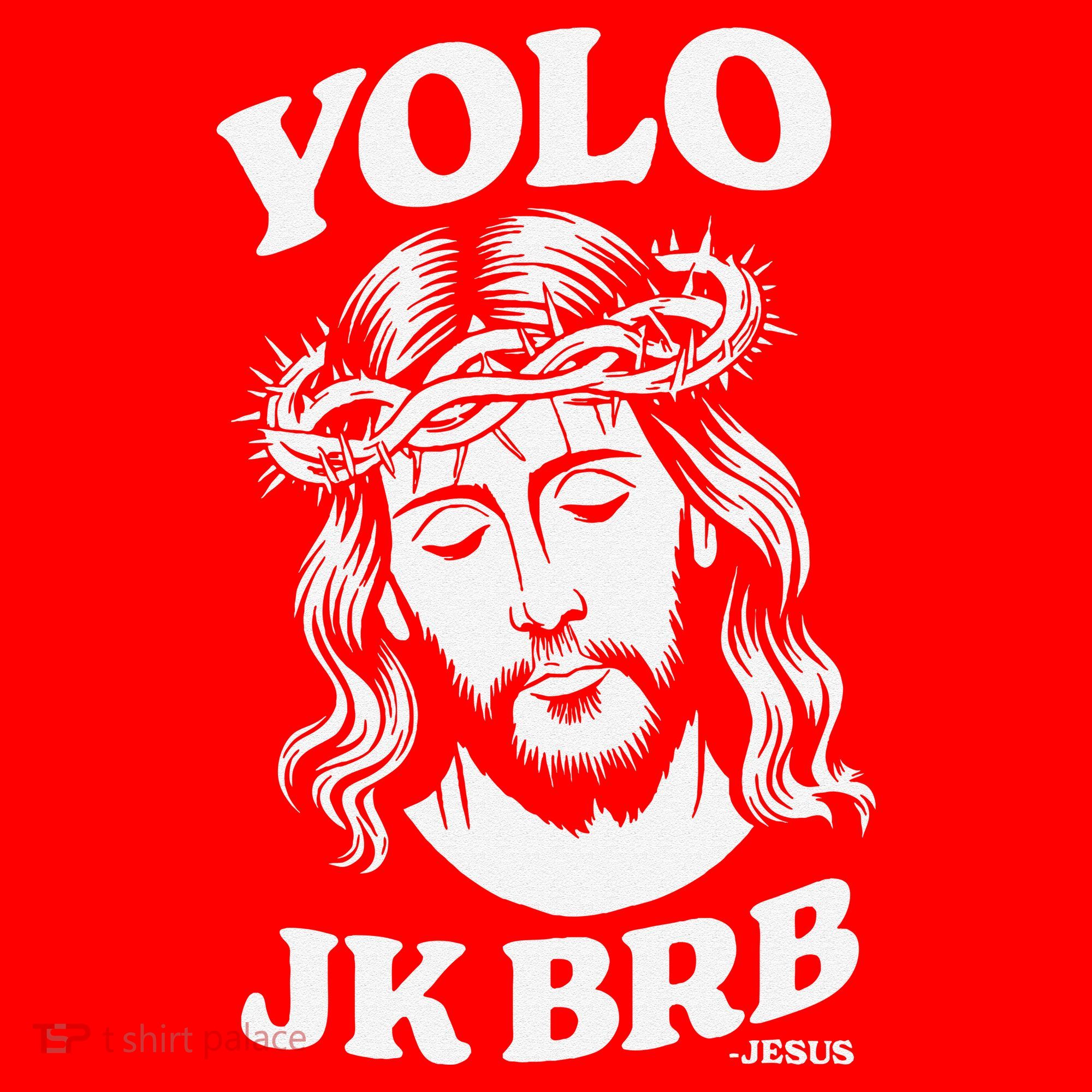 Yolo Jk Brb – Funny Christian Easter Resurrection Jesus Santa Hat