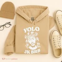 Yolo Jk Brb – Funny Christian Easter Resurrection Jesus Hoodie thumb 4