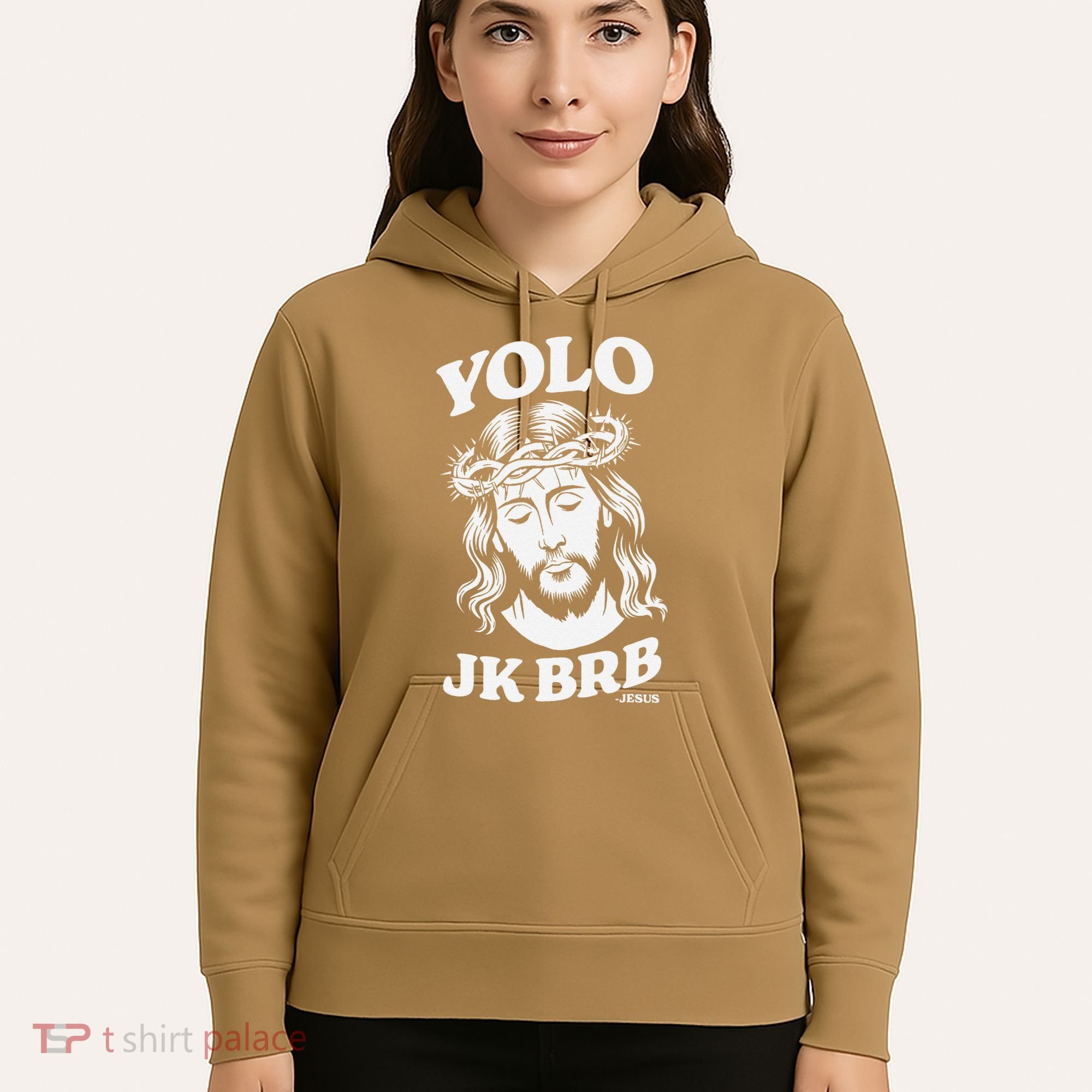 Yolo Jk Brb – Funny Christian Easter Resurrection Jesus Hoodie