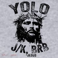 Yolo Jk Brb Jesus Funny Resurrection Christians Easter Day Women's Sweatshirt thumb 2