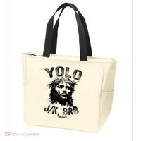Yolo Jk Brb Jesus Funny Resurrection Christians Easter Day Tote Bag thumb 3