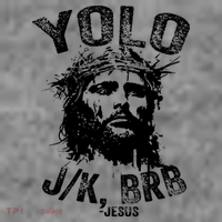 Yolo Jk Brb Jesus Funny Resurrection Christians Easter Day Toddler Hoodie thumb 2
