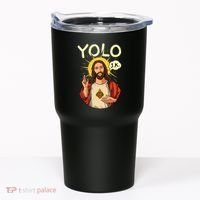 Yolo Jk Brb Jesus Funny Easter Day Ressurection Christians Tumbler thumb 0