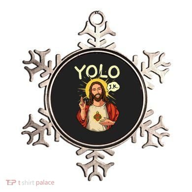 Yolo Jk Brb Jesus Funny Easter Day Ressurection Christians Ornament