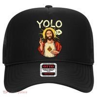 Yolo Jk Brb Jesus Funny Easter Day Ressurection Christians Hat thumb 0
