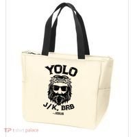 Yolo Jk Brb Jesus Funny Easter Day Ressurection Christians Tote Bag thumb 3