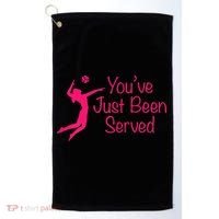 You've Just Been Served Volleyball Golf Towel thumb 0