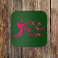 You've Just Been Served Volleyball Coaster thumb 0