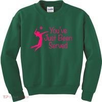 You've Just Been Served Volleyball Kids Sweatshirt thumb 0