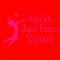You've Just Been Served Volleyball Santa Hat thumb 1
