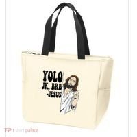 Yolo Jk Brb Jesus Funny Resurrection Christians Easter Day Tote Bag thumb 3