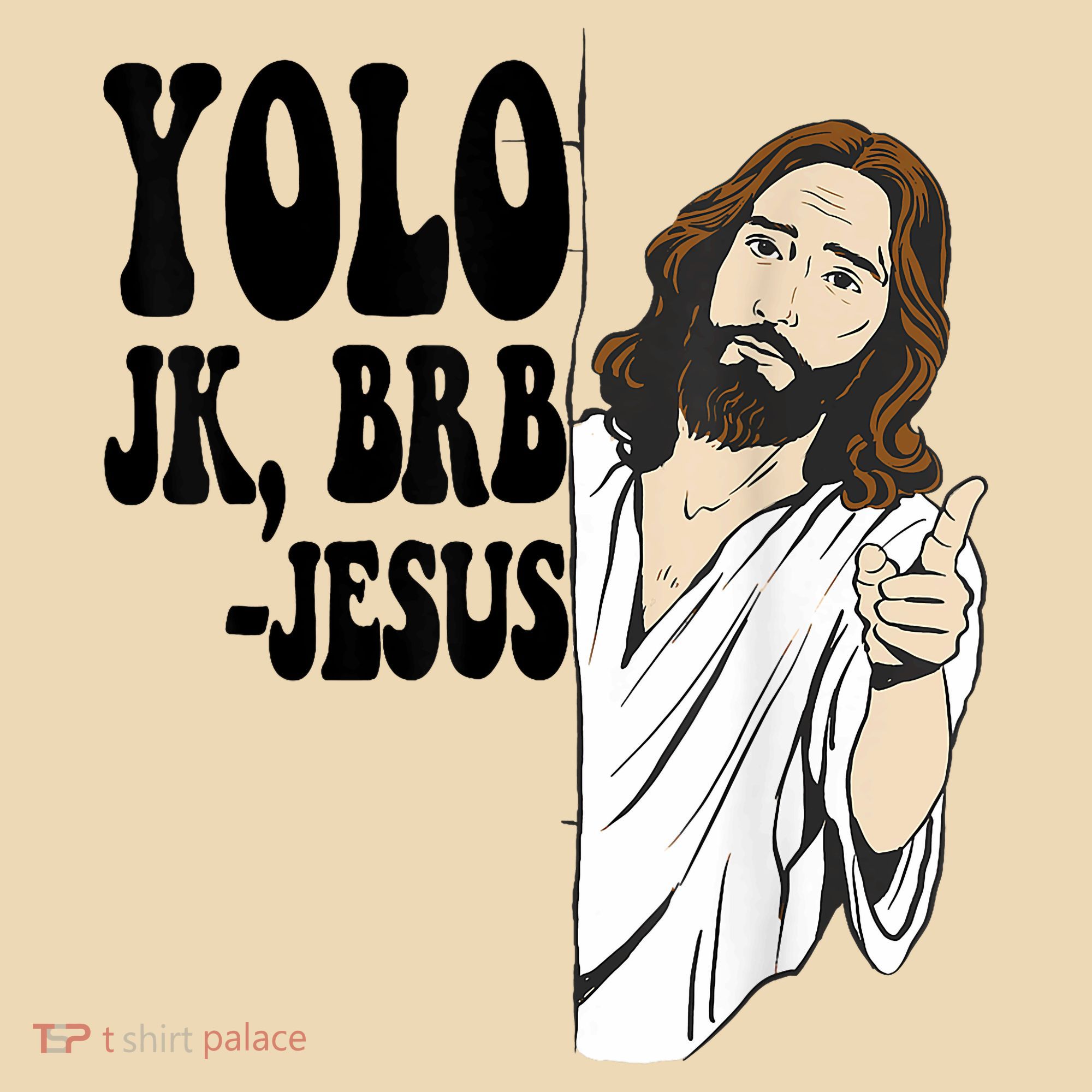 Yolo Jk Brb Jesus Funny Resurrection Christians Easter Day Tote Bag