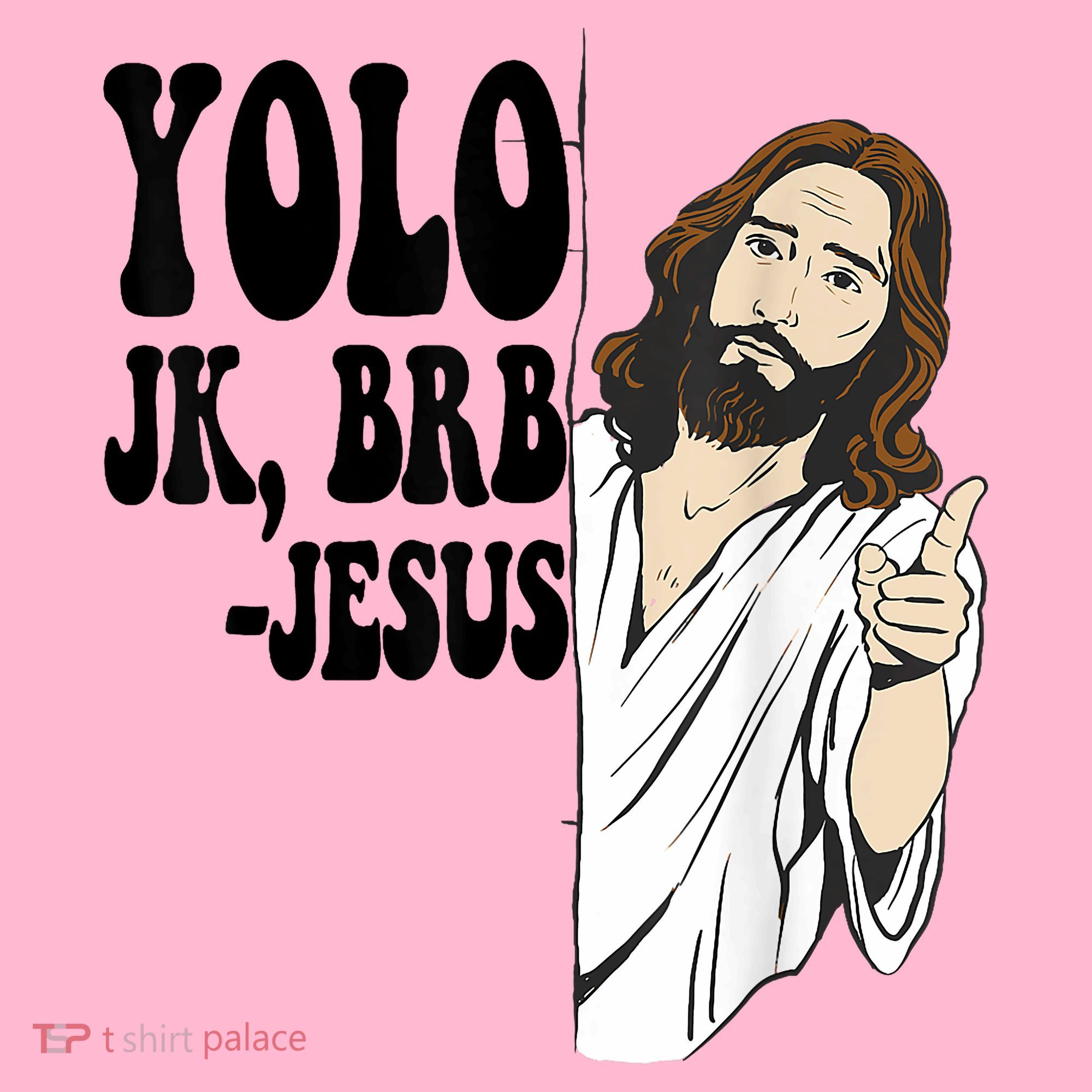 Yolo Jk Brb Jesus Funny Resurrection Christians Easter Day Coaster