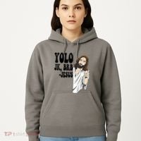 Yolo Jk Brb Jesus Funny Resurrection Christians Easter Day Hoodie thumb 5