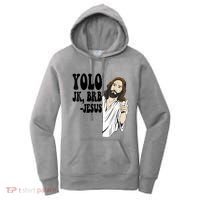Yolo Jk Brb Jesus Funny Resurrection Christians Easter Day Women's Hoodie thumb 0