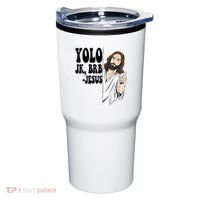 Yolo Jk Brb Jesus Funny Resurrection Christians Easter Day Tumbler thumb 0