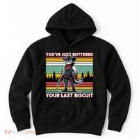 YouVe Just Buttered Your Last Biscuit Western Cowboy Cat Hoodie thumb 0