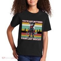 YouVe Just Buttered Your Last Biscuit Western Cowboy Cat Kids T-Shirt thumb 2
