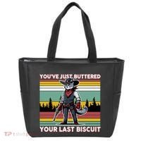 YouVe Just Buttered Your Last Biscuit Western Cowboy Cat Tote Bag thumb 0
