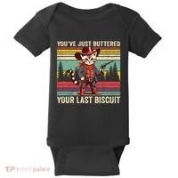 YouVe Just Buttered Your Last Biscuit Western Cowboy Cat Baby Bodysuit thumb 0