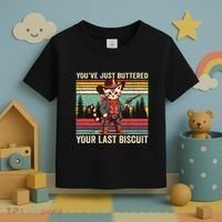 YouVe Just Buttered Your Last Biscuit Western Cowboy Cat Toddler T-Shirt thumb 3