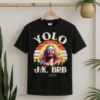 YOLO JK BRB – Funny Jesus Easter Meme Christian T-Shirt thumb 2