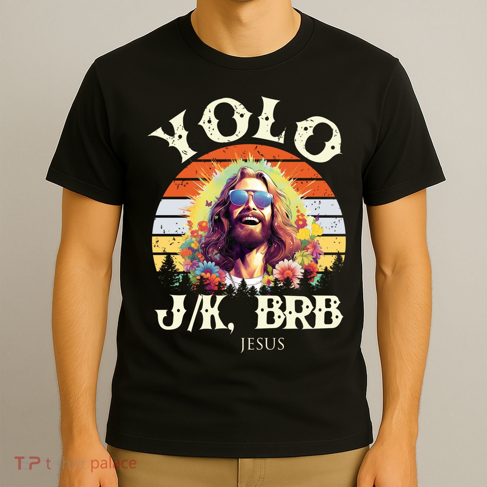 YOLO JK BRB – Funny Jesus Easter Meme Christian T-Shirt