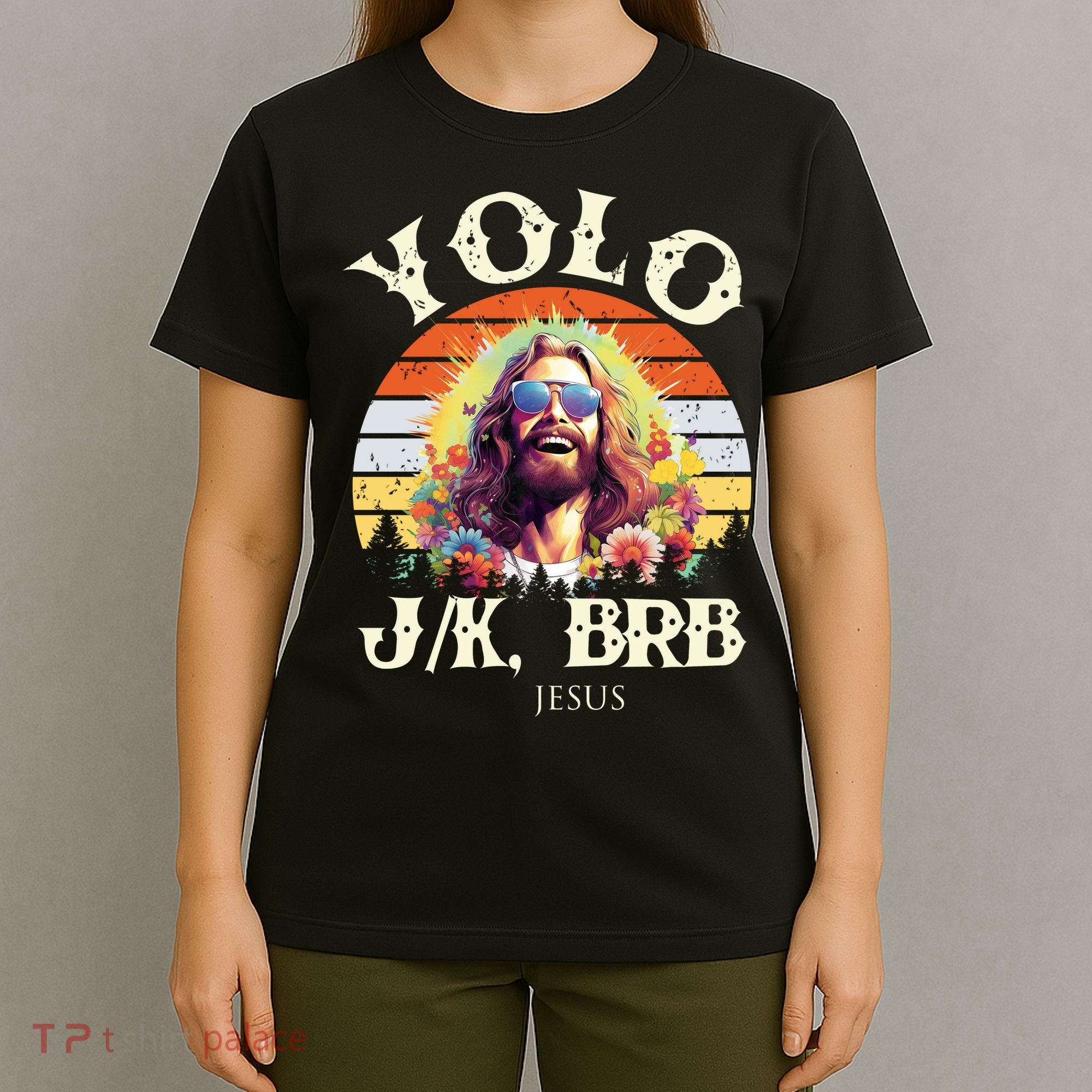 YOLO JK BRB – Funny Jesus Easter Meme Christian T-Shirt