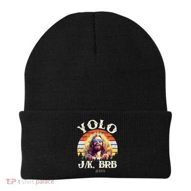YOLO JK BRB – Funny Jesus Easter Meme Christian Beanie
