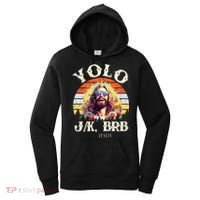 YOLO JK BRB – Funny Jesus Easter Meme Christian Women's Hoodie thumb 0
