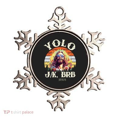 YOLO JK BRB – Funny Jesus Easter Meme Christian Ornament