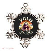 YOLO JK BRB – Funny Jesus Easter Meme Christian Ornament thumb 0
