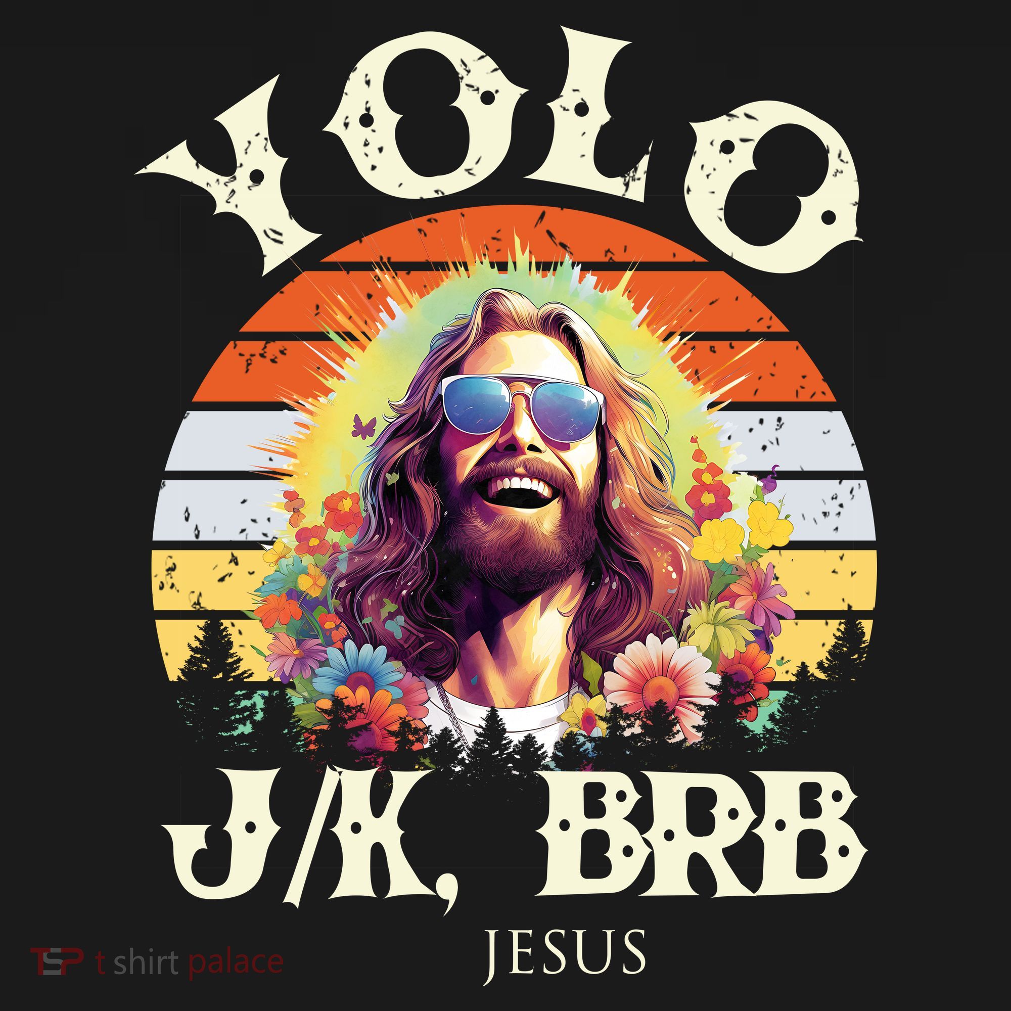 YOLO JK BRB – Funny Jesus Easter Meme Christian Women's Tank Top