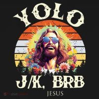 YOLO JK BRB – Funny Jesus Easter Meme Christian Baby Bodysuit thumb 2