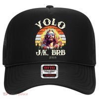 YOLO JK BRB – Funny Jesus Easter Meme Christian Hat thumb 0