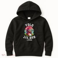 Yolo Jk Brb Jesus Funny Easter Resurrection Christians Kids Hoodie thumb 0