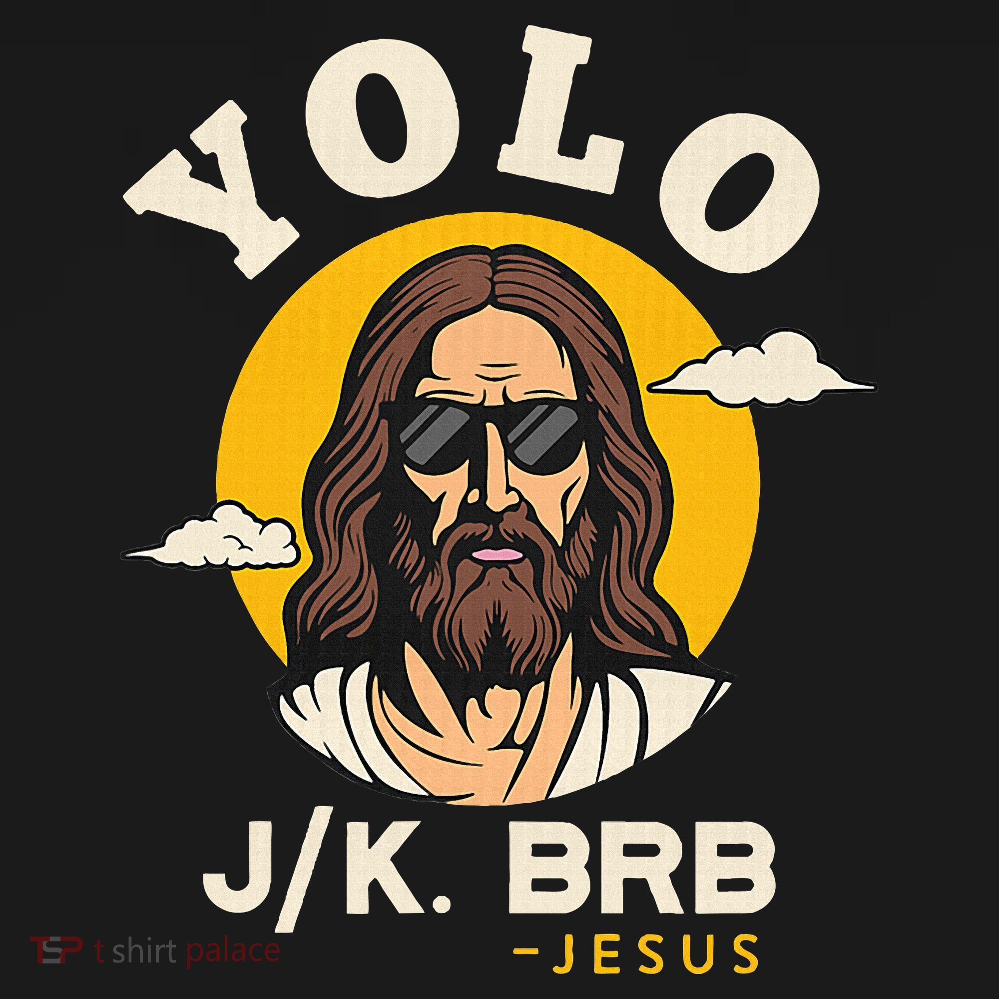 Yolo Jk Brb Jesus Funny Easter Christian Faith Hoodie