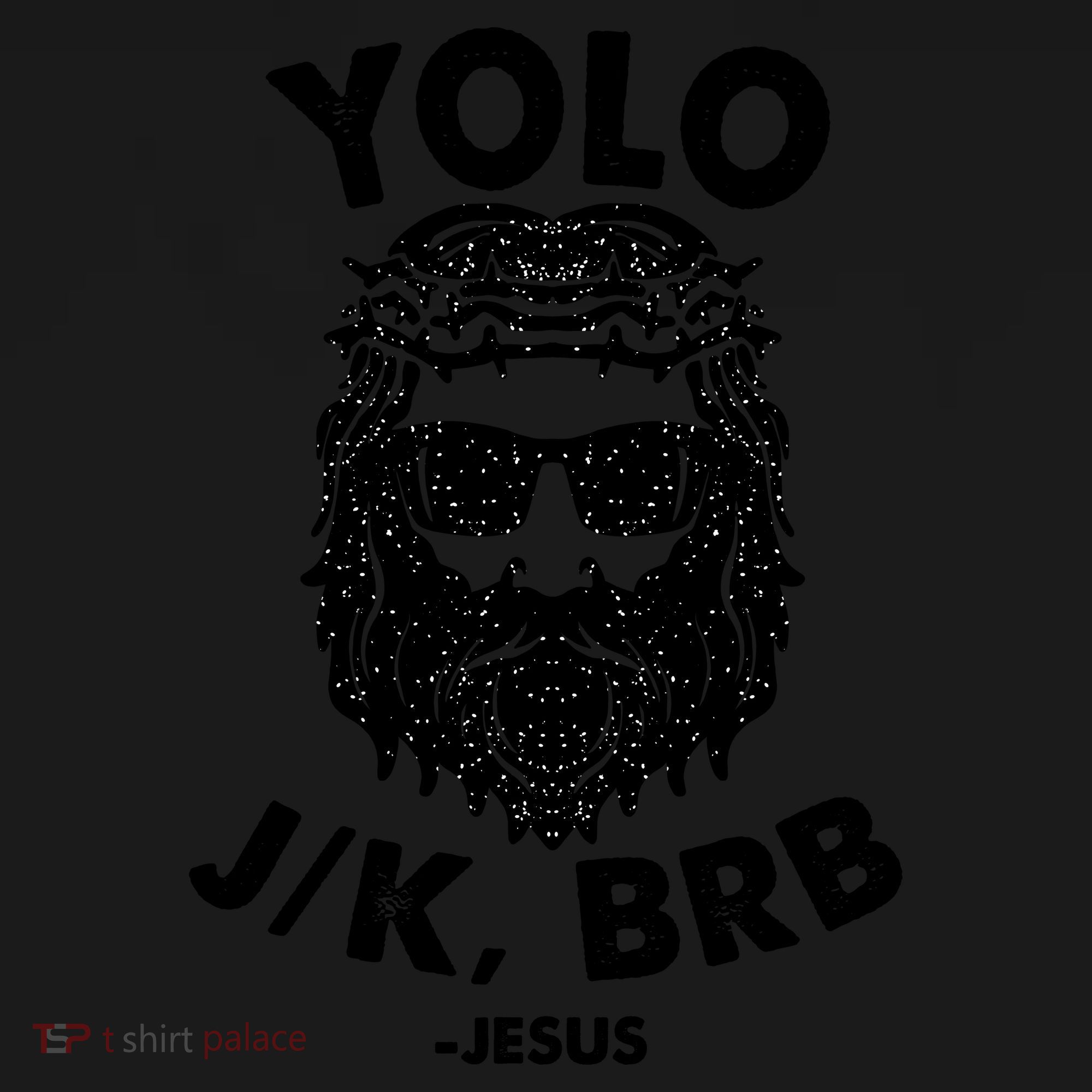 Yolo JK BRB Jesus Resurrection Funny Christian Backpack