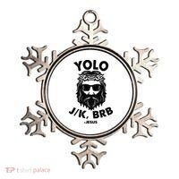 Yolo JK BRB Jesus Resurrection Funny Christian Ornament thumb 0