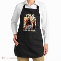 Yolo Jk Brb Jesus Christian Guess Whos Back Apron thumb 2
