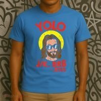 YOLO JK BRB Jesus Easter Day Ressurection Christians T-Shirt thumb 3