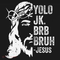 Yolo Jk Brb BRUH Jesus Funny Easter Ressurection Story Women's Hoodie thumb 2